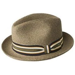 Salem - Bailey Poly Braid Toyo Straw Fedora Hat -Bailey Store bailey trilby salem bailey poly braid toyo straw fedora hat hat 16556578341004