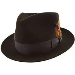 Naples - Biltmore Fur Felt C-Crown Fedora Hat - BF4240 -Bailey Store biltmore fedora black oak 6 7 8 naples biltmore fur felt c crown fedora hat bf4240 hat 16711746388108
