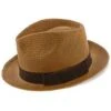 Williamsburg - Brooklyn Toast Straw Pinch Front Fedora Hat - BKN1469