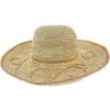Cabana - Callanan CR204 Pearl Crocheted Raffia Big Brim Hat