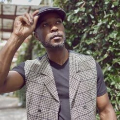 Walrus Hats Luxe Check Duckbill Wool Flat Cap -Bailey Store check in gray square