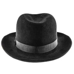 Christys Of London Black Foldaway Derby Fur Felt Hat - 0996 -Bailey Store christys of london homburg christys of london black foldaway derby fur felt hat 0996 hat 16524275318924