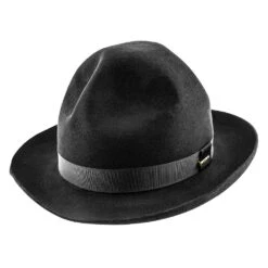 Christys Of London Black Foldaway Derby Fur Felt Hat - 0996 -Bailey Store christys of london homburg christys of london black foldaway derby fur felt hat 0996 hat 16524275417228