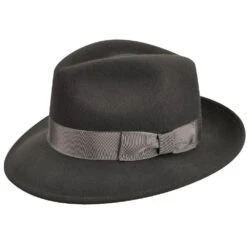 Frederick - Country Gentleman Wool Fedora Hat -Bailey Store country gentleman fedora slate large frederick country gentleman wool fedora hat hat 16524851314828