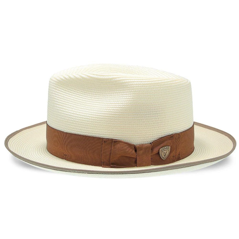 Bradshaw - Dobbs Milan Straw Fedora Hat 5 Bradshaw - Dobbs Milan Straw Fedora Hat - Image 5