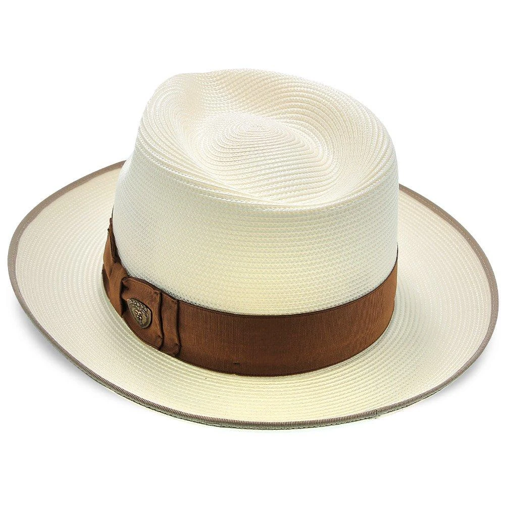 Bradshaw - Dobbs Milan Straw Fedora Hat 6 Bradshaw - Dobbs Milan Straw Fedora Hat - Image 6