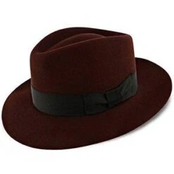 Egan - Dobbs Navy Fur Felt Fedora Hat -Bailey Store dobbs fedora burgundy 6 7 8 egan dobbs navy fur felt fedora hat hat 16556549505164