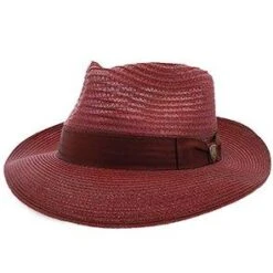 Dobbs Golden Coast Vented Milan Straw Fedora Hat