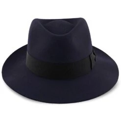 Egan - Dobbs Navy Fur Felt Fedora Hat -Bailey Store dobbs fedora egan dobbs navy fur felt fedora hat hat 16524525764748