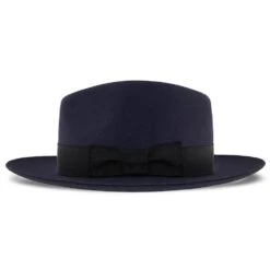 Egan - Dobbs Navy Fur Felt Fedora Hat -Bailey Store dobbs fedora egan dobbs navy fur felt fedora hat hat 16524525863052