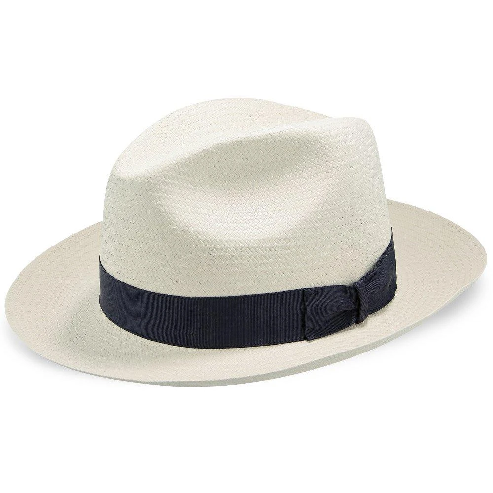 Epitome - Dobbs Shantung Straw Fedora Hat 3 Epitome - Dobbs Shantung Straw Fedora Hat - Image 3