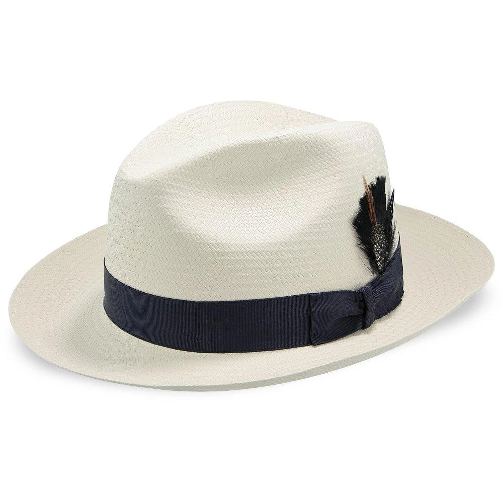 Epitome - Dobbs Shantung Straw Fedora Hat 7 Epitome - Dobbs Shantung Straw Fedora Hat - Image 7