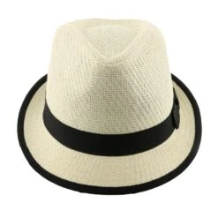 Ego - DPC LS172 Toyo Straw Fedora Hat -Bailey Store dorfman pacific trilby ego dpc ls172 ivory matte toyo straw fedora hat hat 16524469108876