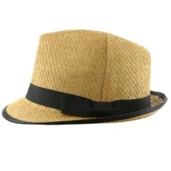 Ego - DPC LS172 Toyo Straw Fedora Hat -Bailey Store dorfman pacific trilby ego dpc ls172 ivory matte toyo straw fedora hat hat 16524469141644