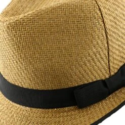 Ego - DPC LS172 Toyo Straw Fedora Hat -Bailey Store dorfman pacific trilby ego dpc ls172 ivory matte toyo straw fedora hat hat 16524469272716