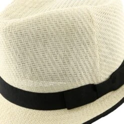 Ego - DPC LS172 Toyo Straw Fedora Hat -Bailey Store dorfman pacific trilby ego dpc ls172 ivory matte toyo straw fedora hat hat 16524469403788