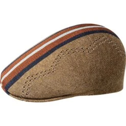 Stripe 507 - Kangol Wool Flat Cap -Bailey Store f5f426823447fd64926600c5b72ee6bb