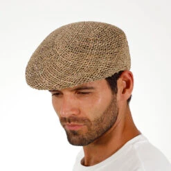 Clyde - DPC 916 Twisted Seagrass Straw Ivy Cap -Bailey Store h 916 nat 3
