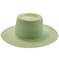 Geraldine - Betmar Paper Straw Fedora Hat -Bailey Store h b2001h lightgrn 5a