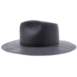 Geraldine - Betmar Paper Straw Fedora Hat -Bailey Store h b2001h navy 2a