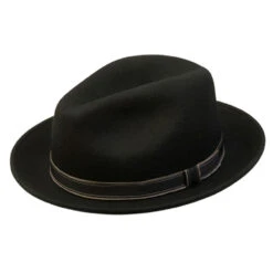 Clooney - Country Gentleman Wool Fedora Hat -Bailey Store h cg039 blk 0a 2dc345d9 500b 4e7e af30 683532c1c12d
