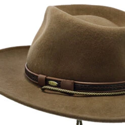 Tempest - Scala Crushable Wool Felt Outback Hat -Bailey Store h df212 kaki 3a