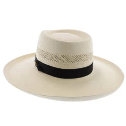 San Juan - Dobbs Vented Shantung Straw Fedora Hat 23 San Juan - Dobbs Vented Shantung Straw Fedora Hat -Bailey Store h dsvsjn nat 5a