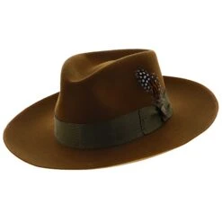 Cool Kid - Dobbs Wool Felt Fedora Hat -Bailey Store h dwcokdb cognac 0