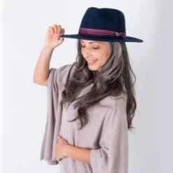 Rocco - Dobbs Wool Felt Fedora Hat 32 Rocco - Dobbs Wool Felt Fedora Hat -Bailey Store h dwroco rocco navy