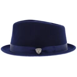 Shorty - Dobbs Wool Felt Fedora Hat -Bailey Store h dwshty navy 2
