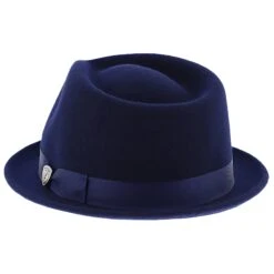 Shorty - Dobbs Wool Felt Fedora Hat -Bailey Store h dwshty navy 3