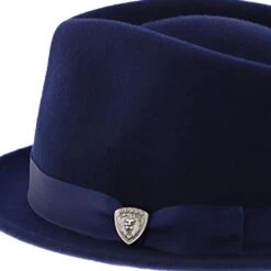 Shorty - Dobbs Wool Felt Fedora Hat -Bailey Store h dwshty navy 4