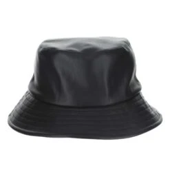 Scala Roderick Vegan Leather Bucket Hat -Bailey Store h lw754 blk 0a 3f215abf 14fe 4aa8 a9c1 b4149408733b