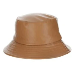 Scala Roderick Vegan Leather Bucket Hat -Bailey Store h lw754 toast 2a