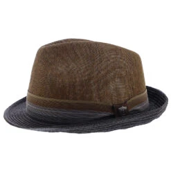 Backstage - Dorfman Pacific Toyo Straw Fedora Hat -Bailey Store h ms433os brown 2