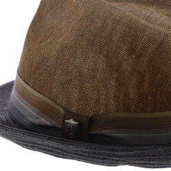 Backstage - Dorfman Pacific Toyo Straw Fedora Hat -Bailey Store h ms433os brown 4