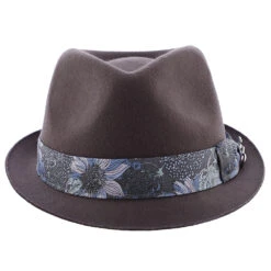 Accord - Santana Wool Felt Fedora Hat -Bailey Store h san371 grey 1