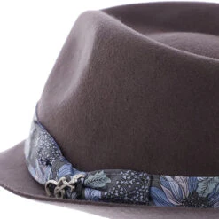 Accord - Santana Wool Felt Fedora Hat -Bailey Store h san371 grey 4