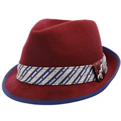 Notes - Santana Wool Felt Fedora Hat 33 Notes - Santana Wool Felt Fedora Hat -Bailey Store h san372 burg 1a