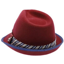 Notes - Santana Wool Felt Fedora Hat 37 Notes - Santana Wool Felt Fedora Hat -Bailey Store h san372 burg 6a