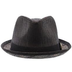 Santana Road Master Stingy Brim Fabric Fedora Hat 11 Santana Road Master Stingy Brim Fabric Fedora Hat -Bailey Store h san395 blk 1a
