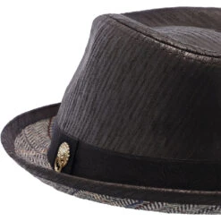 Santana Road Master Stingy Brim Fabric Fedora Hat 13 Santana Road Master Stingy Brim Fabric Fedora Hat -Bailey Store h san395 blk 3a