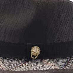 Santana Road Master Stingy Brim Fabric Fedora Hat 12 Santana Road Master Stingy Brim Fabric Fedora Hat -Bailey Store h san395 blk 4a