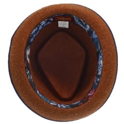 Cast - Santana Wool Felt Fedora Hat -Bailey Store h san395 rust 6a