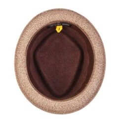 Century - Stacy Adams Wool Felt Fedora Hat With Paper Braid Brim -Bailey Store h saw700 clay 3