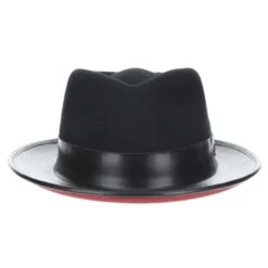 Provo - Stacy Adams Wool Felt Fedora Hat 12 Provo - Stacy Adams Wool Felt Fedora Hat -Bailey Store h saw708 blk 1a