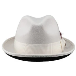Stacy Adams GT Polyester Fedora Hat -Bailey Store h saw717 wht 1a 56e96734 c44a 4667 9873 2a4466895ef9