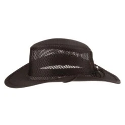 Stetson Mesh Covered Nylon Safari Gambler Hat -Bailey Store h stc205 blk 02