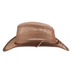 Stetson Mesh Covered Nylon Safari Gambler Hat -Bailey Store h stc205 walnut 02