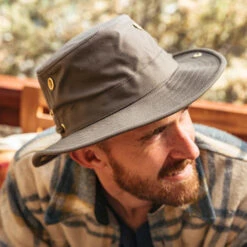 Tilley T3 Wanderer Snap Up Brim Cotton Outback Hat -Bailey Store h t3wa wanderer copy